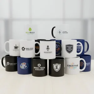 Tazas personalizadas para empresas con logo en cerámica 11 oz