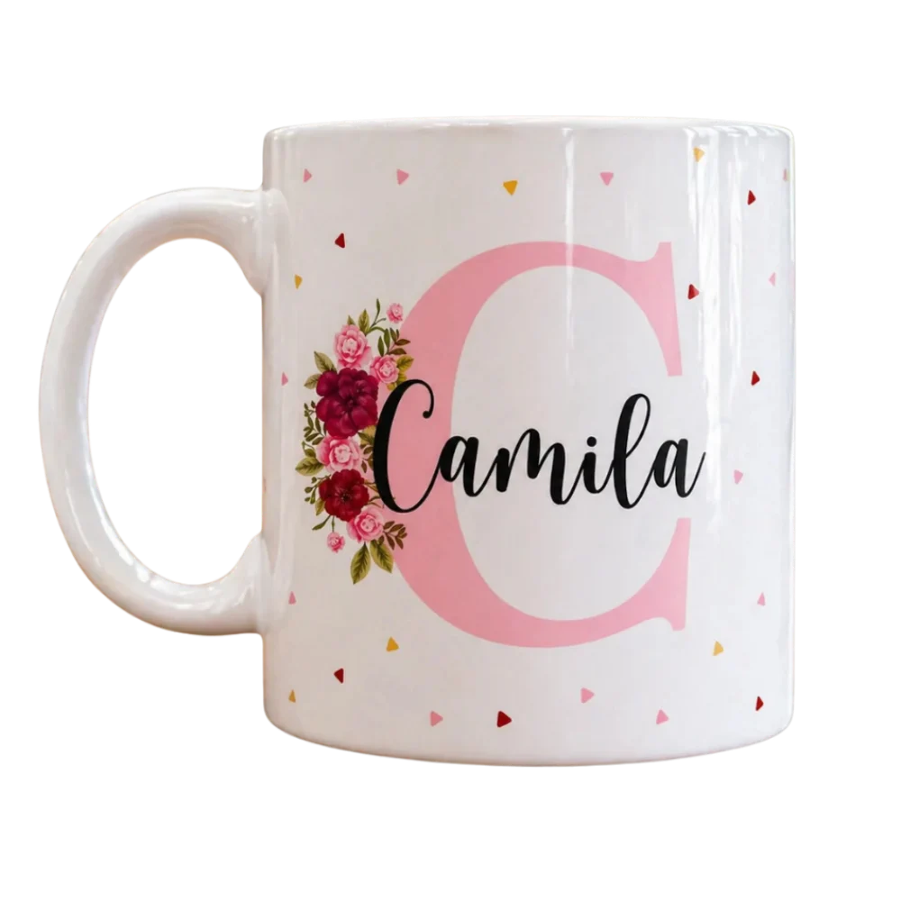 Pocillo personalizado con nombre personalizado para regalar
