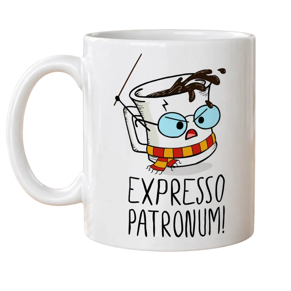 pocillo con frase alusión a Harry Potter