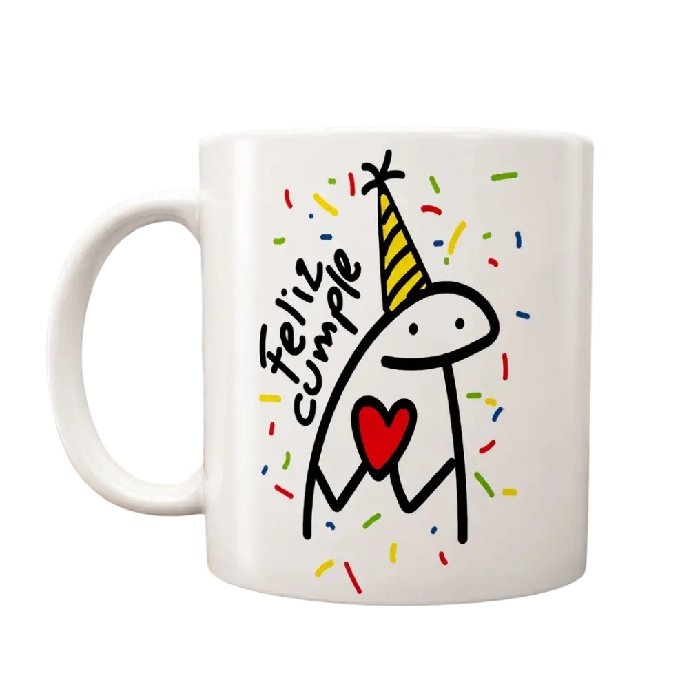 taza para cumpleaños ilustración regalo