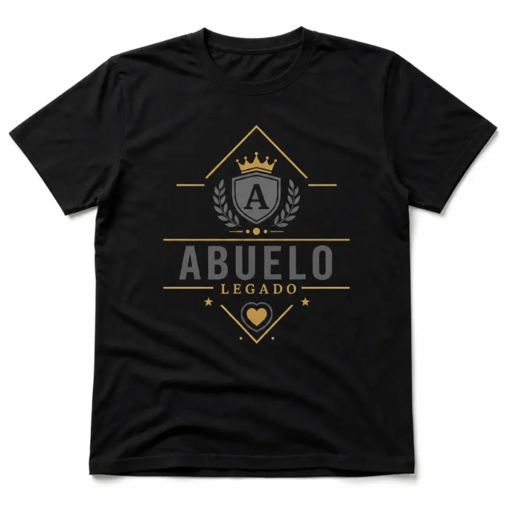 Camiseta familiar personalizada para abuelo con diseño Legado en Cúcuta