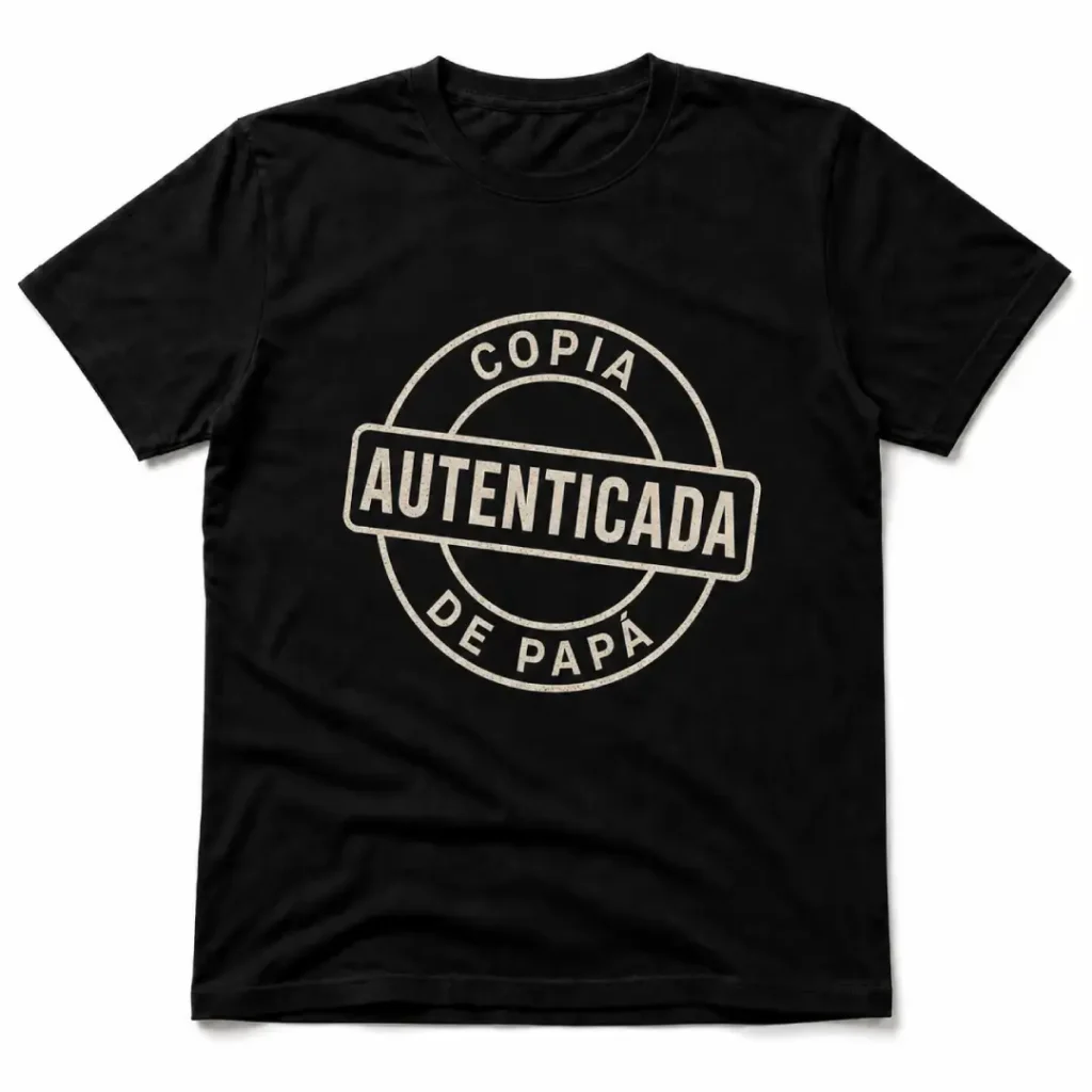 Camiseta familiar personalizada para hijo con diseño Copia autenticada de papá en Cúcuta